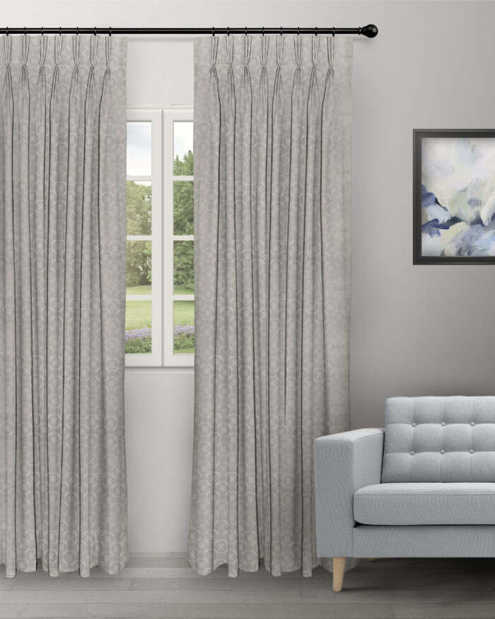 Curtains Ambrosia - Taupe Ripple Fold Panels - Image 1