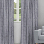 Celeste - Charcoal Ripple Fold Drapes