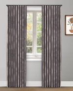 Country Stripes - Midnight Custom Curtains