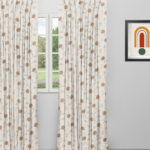 Embroidered  Pecan - Walnut Custom Curtains