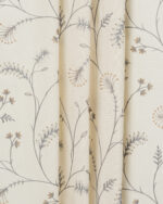 Embroidered Silvy - Ash Gray Custom Curtains - Image 4