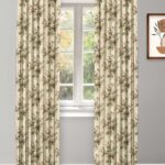 English Cottage - Brown Custom Curtains