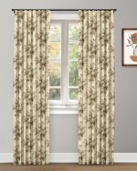 English Cottage - Brown Custom Curtains