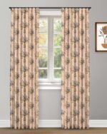English Garden - Sapphire Fog Custom Curtains