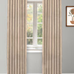 Folktales Stripes - Stone Ripple Fold Drapes
