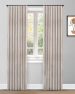 French Stripes - Witney Gray  Custom Curtains