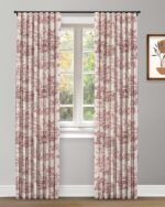 French Toile - Misty Rose Custom Curtains