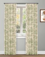 French Toile - Sea Green Custom Curtains