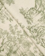 French Toile - Sea Green Custom Curtains - Image 2