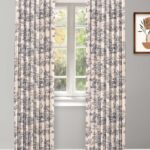 French Toile - Steel Blue Custom Curtains