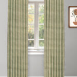 Gingham Check - Green Custom Curtains