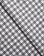 Gingham Check - Blue Custom Curtains - Image 2