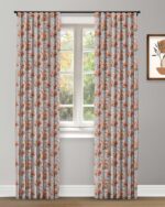 Vintage Floral Collection - Tangerine Custom Curtains
