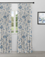 Blooming Spring - Just Blue Custom Curtains