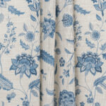 Blooming Spring - Just Blue Ripple Fold Drapes