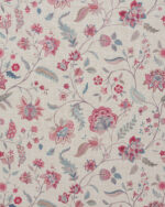 Blooming Spring - Pink Linen Ripple Fold Drapes - Image 3