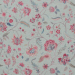 Blooming Spring - Rosy Aqua Fabric Swatch