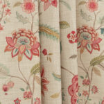 Blooming Spring - Tangerine Red Fabric Swatch