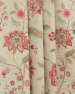 Blooming Spring - Tangerine Red Fabric Swatch