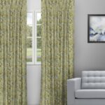 Chelsea Floral - Olive Custom Curtains