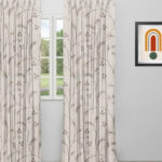 Embroidered Silvy - Ash Gray Custom Curtains