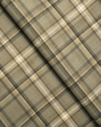 Farmhouse Plaid Check - Deep Forest Fabric Swatch