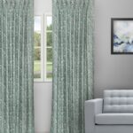 Floral Athena - Mallard Custom Curtains