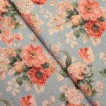Vintage Floral Collection - Tangerine Fabric Swatch