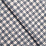 Gingham Check - Blue Fabric Swatch