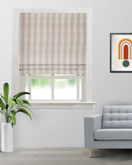 Java - Oatmeal Custom Roman Shades