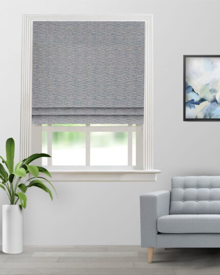 Landscape - Dusky Blue Roman Shades