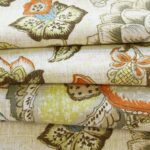 Leaf - Orange Custom Curtains