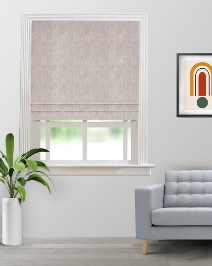 Only - French Gray Roman Shades