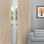 Sand Bubble - Beige Custom Curtains