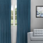 Sand Bubble - Navy Custom Curtains