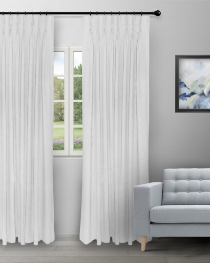 Sand Bubble - Snow White Custom Curtains