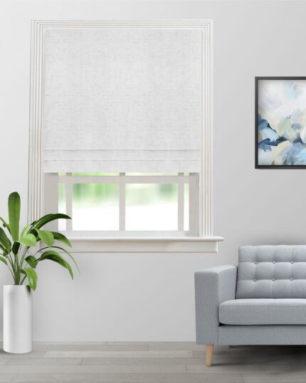 Sand Texture - Snow White Roman Shades
