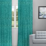 Somera - Teal Blue Custom Curtains