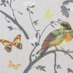 Spring Love - Gray Custom Curtains