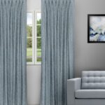 Textures of Italy - Antique Blue Custom Curtains