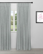 Vintage Paisley - Pool Blue Custom Curtains