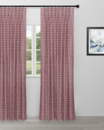 Vintage Paisley - Burgundy Custom Curtains