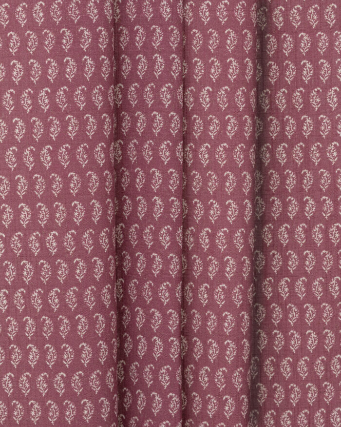 Vintage Paisley - Burgundy Custom Curtains - Image 2