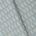 Vintage Paisley - Pool Blue Fabric Swatch