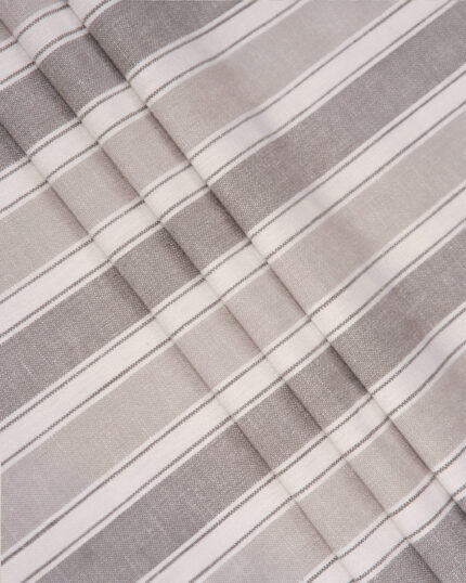 French Stripes - Witney Gray  Custom Curtains