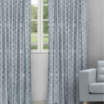 Curtains Ambrosia - Blue Bell Ripple Fold Drapes