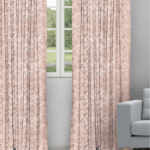 Drizzle - Salmon Ripple Fold Drapes
