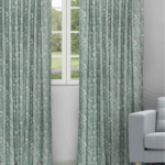 Floral Athena - Mallard Ripple Fold Drapes