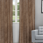 Only - Coffee/Gold Ripple Fold Drapes