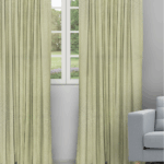 Orlando - Olive Ripple Fold Drapes